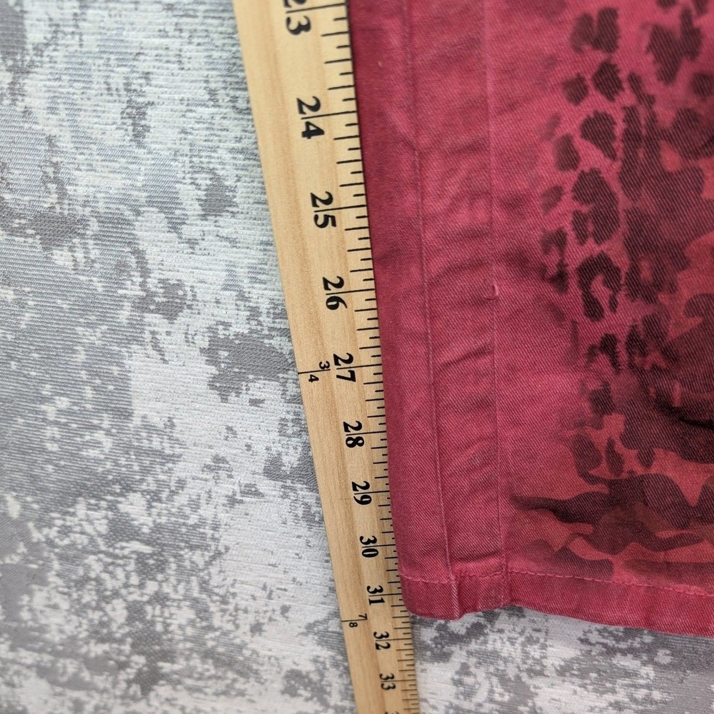 Gigi Moda Red Rock & Roll Graphic Print Button Fly Slim Pants Made in Italy XL - Picture 15 of 15